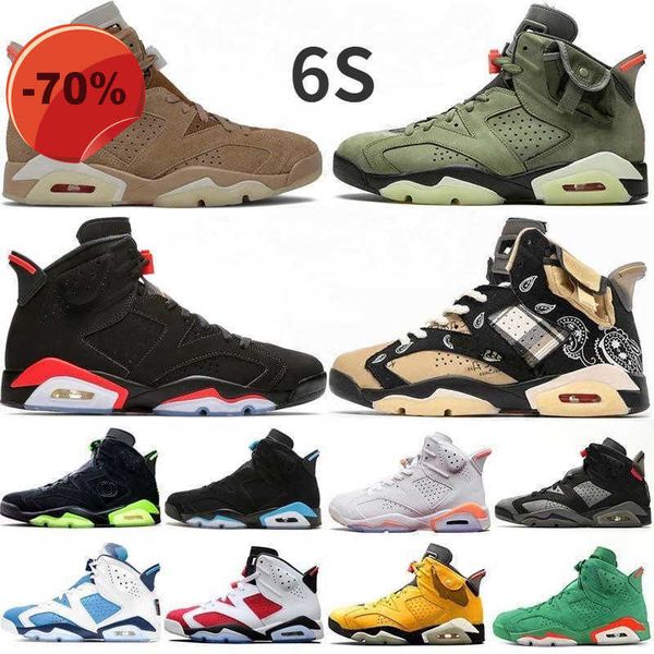 

basketball shoes designer trainers sports sneakers british khaki midnight navy carmine dmp retro 2022 new jumpman 6 6s mens, Black