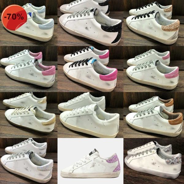 

sneakers casual shoes men tennis luxury italy superstar golden designer sequin classic white do-old dirty fashion, Black
