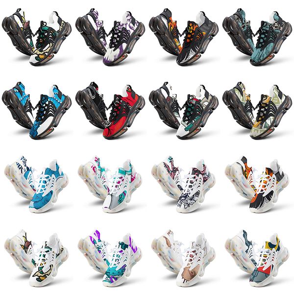 

casual shoes women custom men running artoon animal design diy word black white blue red mens trainer 02382 s515 s100 s