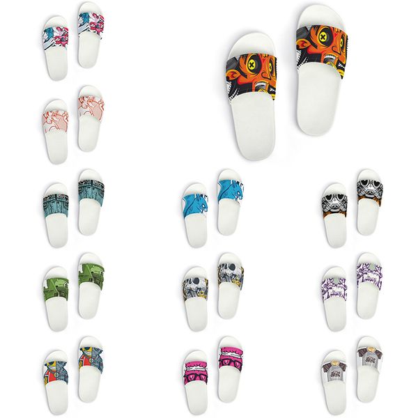 

custom shoes slippers sandals men women diy white black green yellow red blue mens trainer outdoor sneakers size 36-45 color112