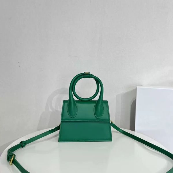 

shoulder bag new style women's mini pillow boston messenger luxury designer fashion green leather hanbag long handle underarm presbyopi