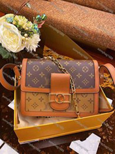 

women shoulder bags wallet dauphine luxury designer classic woman leather diagonal one-shoulder handbag m44391 m44580