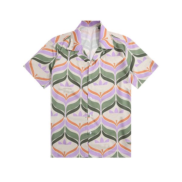 

mens shirts designer shirt luxury dress shirt fashion print hawaiian floral casual shirts for men slim fit short sleeves size -xxxl, White;black