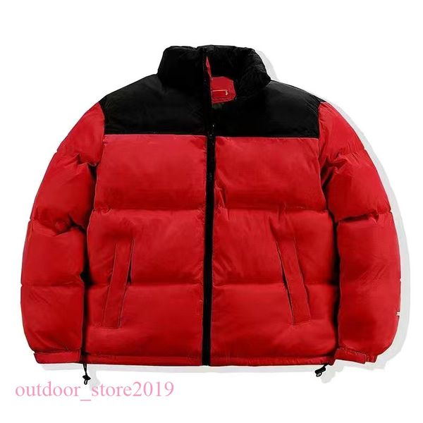 

mens down jacket north jackets parka black purffer coats casual outdoor feather outwear keep warm thick double zipper white duck down fillin, Red