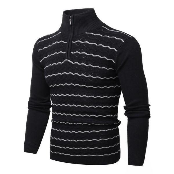 

men's sweaters men's trendy jacquard warm pattern longsleeved knitted sweater men's outdoor sweater coats man clothes 221117, White;black