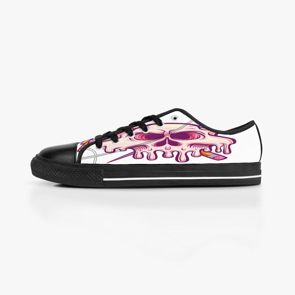 

shoes custom women men diy low canvas skateboard sneakers triple black customization uv printing sports sneakers daishu 169-11293 ization