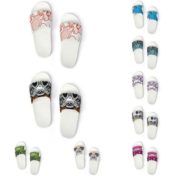 

custom shoes slippers sandals men women diy white black green yellow red blue mens trainer outdoor sneakers size 36-45 color24