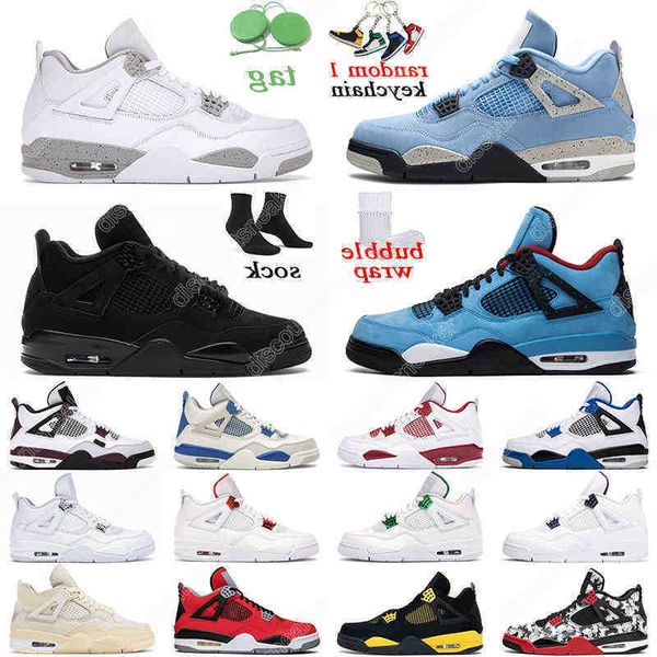 

basketball shoes men trainer sports sneakers black cat university blue white oreo outdoor 4 cactus jack mens