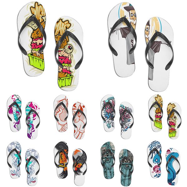 

men women custom shoes beach slides sandals flat shoe mens womens multi color222 summer outdoor customized slide