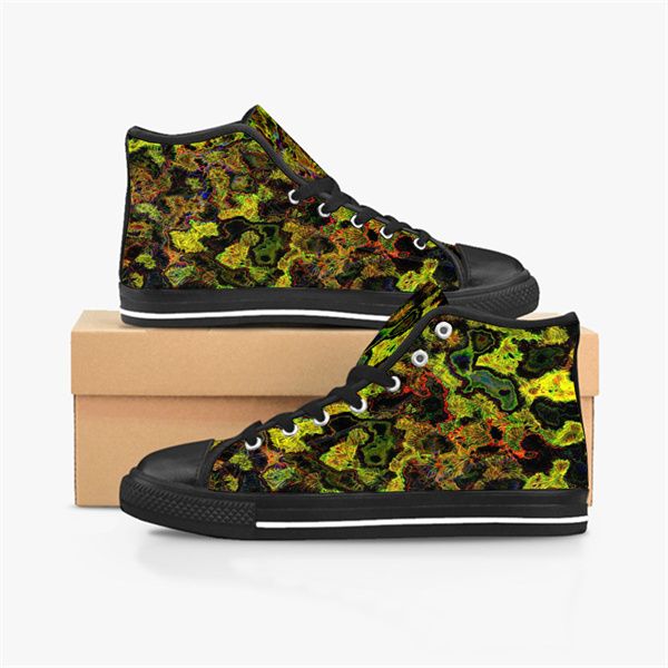 

mens custom shoes designer canvas women sneakers hand painted multi fashion shoe mid trainer