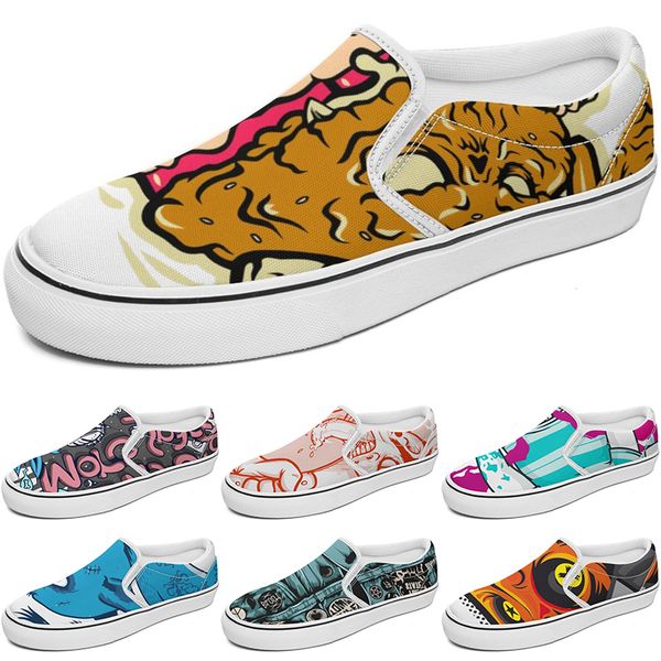

shoes canvas shoe fashion slip-on summercustom customized sneakers men women blue red yellow classic custom comfortable low platform sneaker, Black