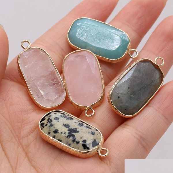 

pendant necklaces pendant necklaces natural stone rec reiki healing chakra rose quartz crystal pendo charms for necklace earrings ma dhcbs, Silver