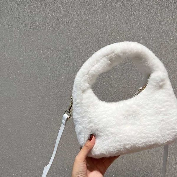 

luxury designer women's handbags 2023 new miu fashion plush pea bag handheld armpit single shoulder crossbody bags factory direct sales