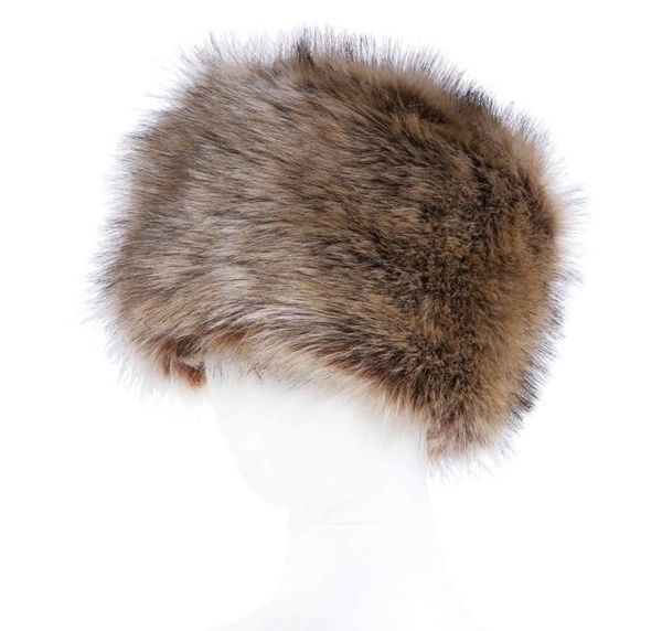 

7 colors women039s winter faux fur cossak russian style hat warmer ear warmer ladies cap beanie9226401, Blue;gray