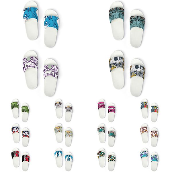 

custom shoes slippers sandals men women diy white black green yellow red blue mens trainer outdoor sneakers size 36-45 color66