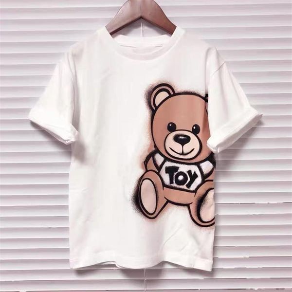 

kids boys girls t-shirt clothes summer baby toddler girl short sleeve cartoon cotton t shirt children clothing 216m, Blue