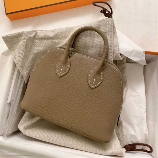 

2021 new shell bag togo cowhide bowling simple minibolide one shoulder diagonal cross handbag versatile bolides messenger bag 5gfe