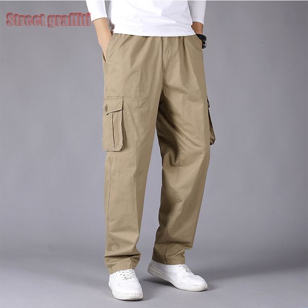 

men's pants cargo pants trousers for men branded 's clothing sports military style trousers 221117, Black