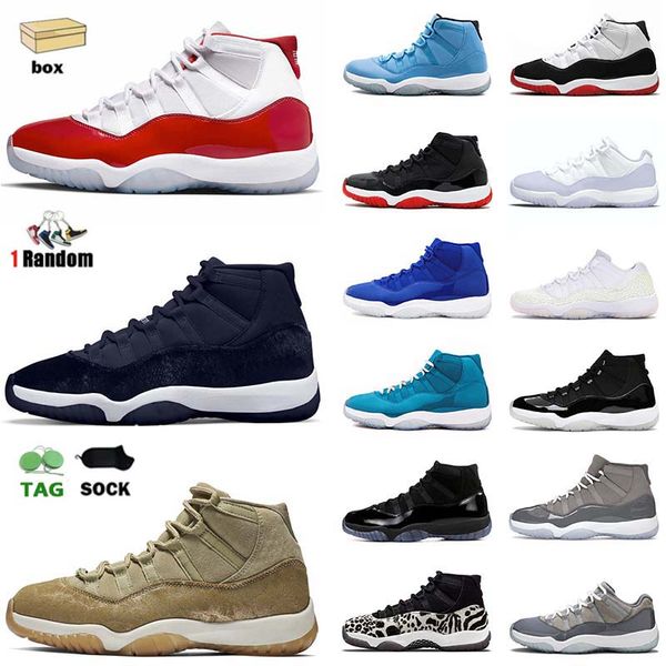 

fashion with box jumpman 11 basketball shoes 11s sports jodon high low cherry midnight navy olive lux win like 96 offs white bred men women