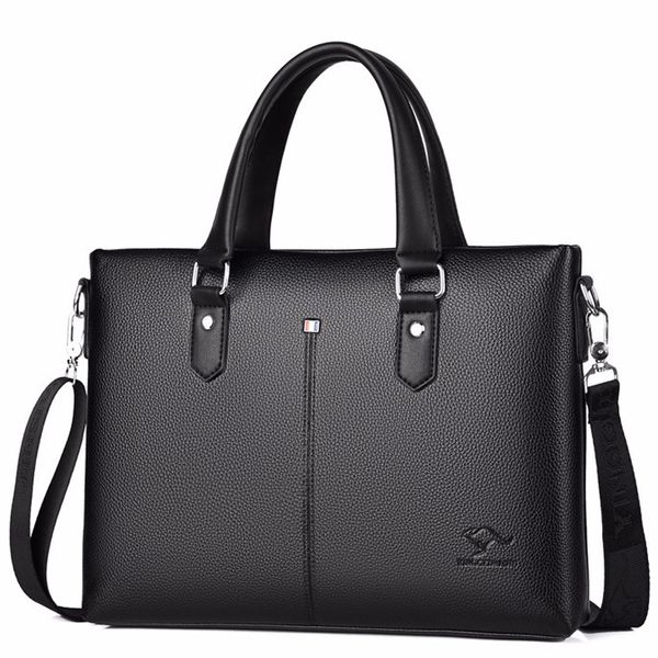 

briefcases men 14 inch pu leather 's shoulder bag for crossbody bags bussiness handbag 221117