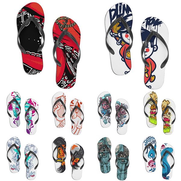 

men women custom shoes beach slides sandals flat shoe mens womens multi color151 summer outdoor customized slide
