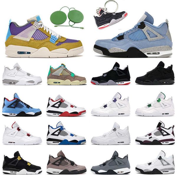 

basketball shoes mens trainers sports sneakers fire red black cat desert moss university blue bred cactus jack pure men women jumpman 4s