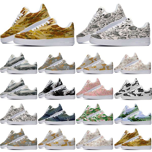 

designer custom shoes casual shoe men women hand painted anime fashion mens trainers sports sneakers color45