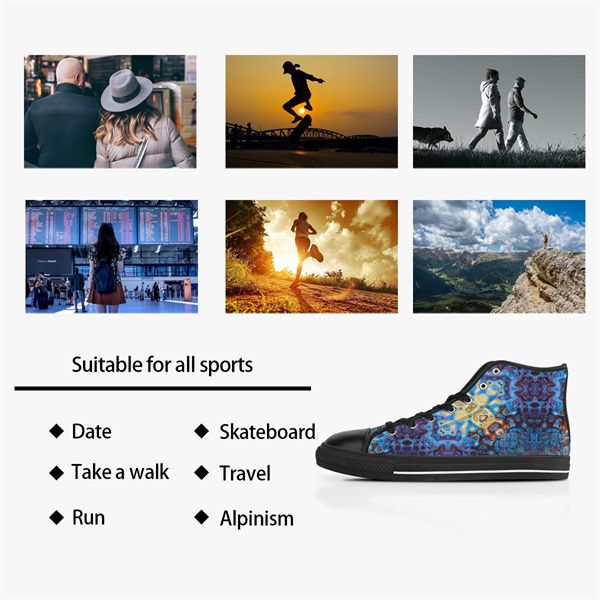 

men custom shoes designer canvas women sneakers hand painted multi fashion mid trainers
