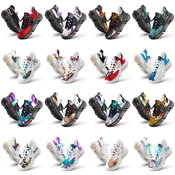 

men women running shoes custom artoon animal design diy word black white blue red mens trainer 0112850 s504 s