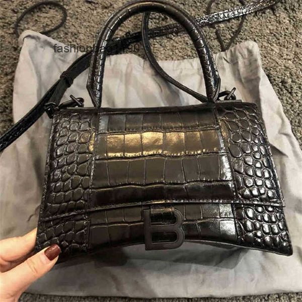 

bbalencigas crossbody designer bags hourglass version bags high home leather crocodile 2022 versatile one portable
