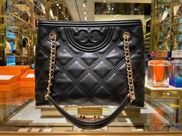 

torysburchs handbag designer us direct mail women's bag fleming sheepskin linggotuote single shopping bag in stock shoulder crossbody