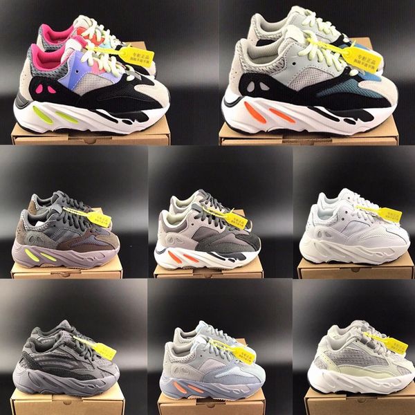 

kids shoes children 700 kid v2 toddlers boys sneakers girls and boys running shoe skeleton trainers youth designer toddler athletic infants, Black