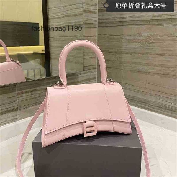 

crossbody designer bbalencigas bags bags fashion version hourglasss shaped leather 2022 pattern high sense french minority single