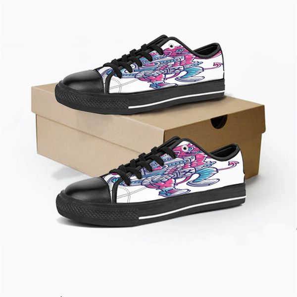 

men women diy custom shoes low canvas skateboard sneakers triple black customization uv printing sports sneakers br130