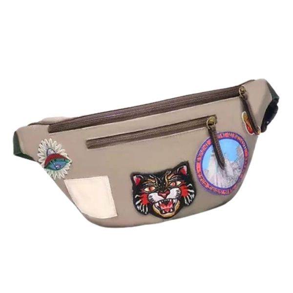 

designersdesigner waist bag fanny pack women luxury bumbag embroidery patch special canvas lady cross body tiger ufo pattern adjustable leng