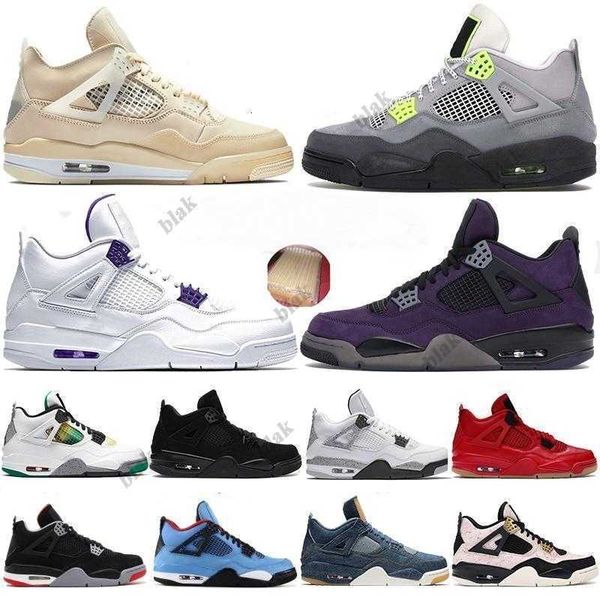 

neon 4 4s men white x sail metallic green purple reflective jumpman rasta denim black cat trainer mens basketball shoes sport sneakerslvxq