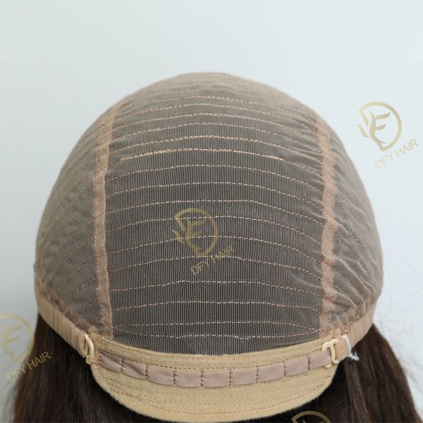 

ew40 women's wig french lace 10 inch long hair system human hair, Black;brown