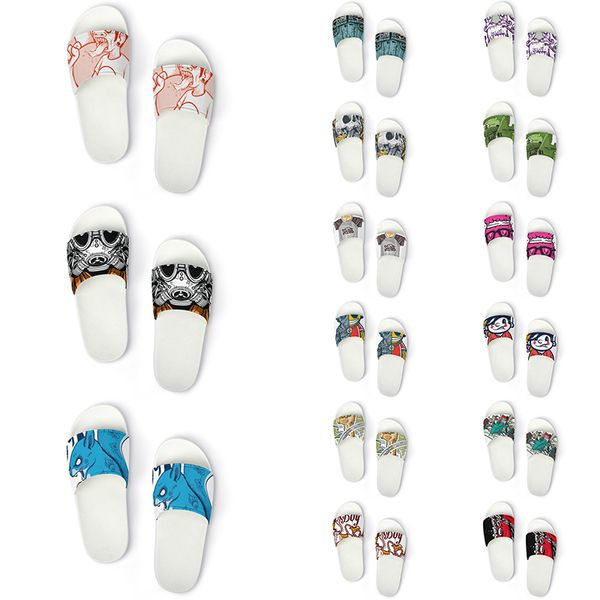 

custom shoes slippers sandals men women diy white black green yellow red blue mens trainer outdoor sneakers size 36-45 color54