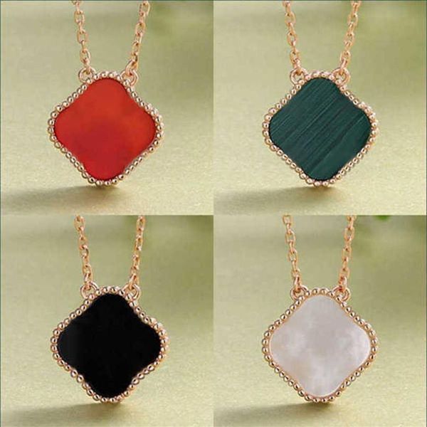 

fashion pendant necklaces elegant clover necklaces gift for woman cleef jewelry party wedding couple van luxury269b, Silver