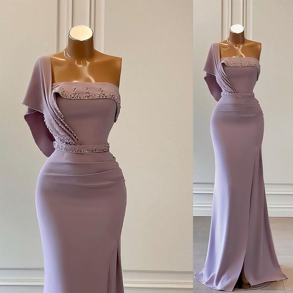 

purple evening dress women one shoulder sleeveless backless floor length formal dress satin bateau sequins beaded prom dress formal gowns pl, Black;red