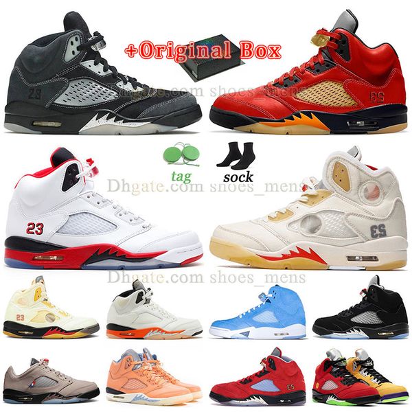 

new 2022 mens womens basketball shoes jumpman 5s wholesale retos 5 us12 us13 mars for her white sail black musilin we the concord sneakers t