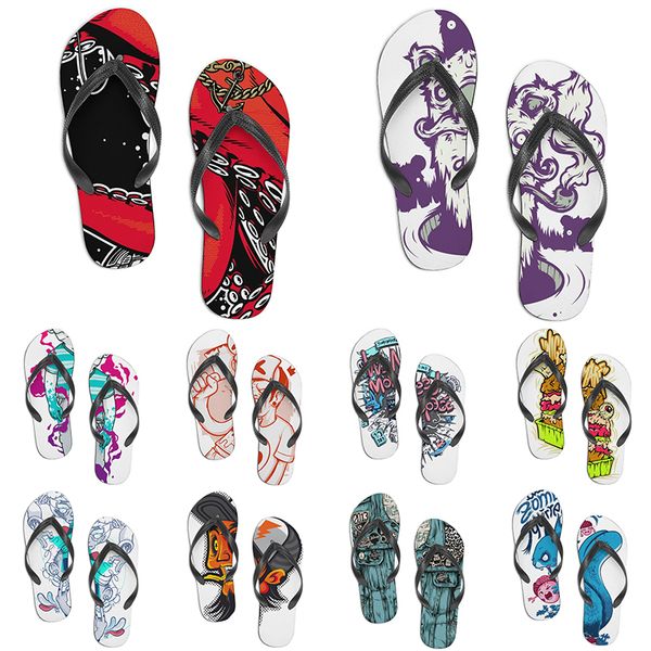 

men women custom shoes beach slides sandals flat shoe mens womens multi color168 summer outdoor customized slide