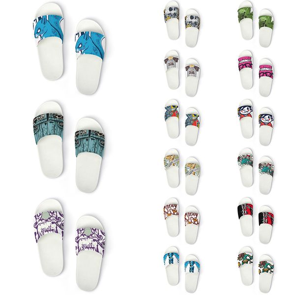 

custom shoes slippers sandals men women diy white black green yellow red blue mens trainer outdoor sneakers size 36-45 color56