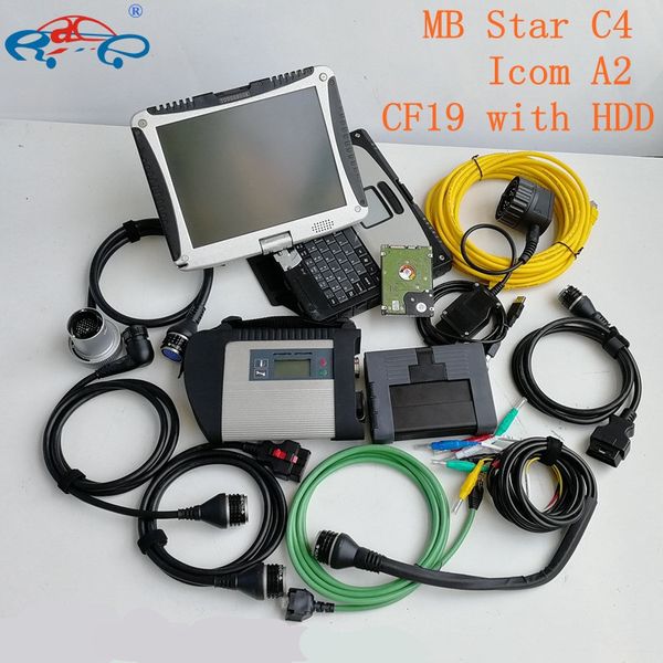 

2in1 auto diagnostic tool for star diagnosis mb sd c4 1tb ssd v2022.09 software for bmw icom a2 in cf-19 lap4g