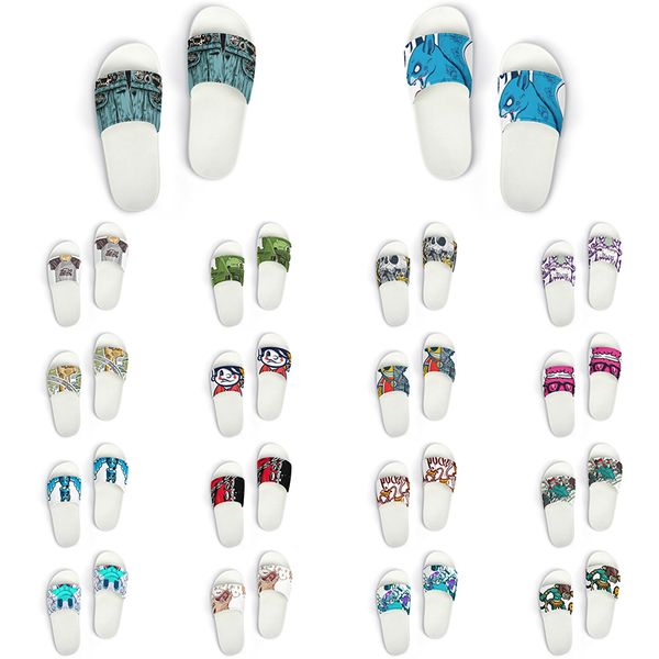 

custom shoes slippers sandals men women diy white black green yellow red blue mens trainer outdoor sneakers size 36-45 color196