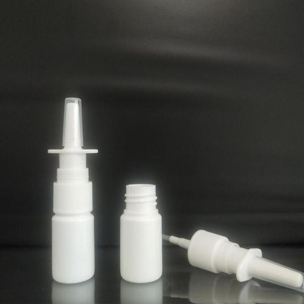 

1000 pcs 10ml white empty plastic nasal spray bottle 10ml nasal container264w