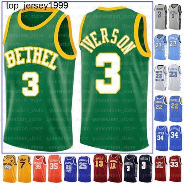 

allen iverson lebron james jarrett culver rui hachimura 23 michael north carolina university ncaa basketball jerseys will smith james harden, Black;red