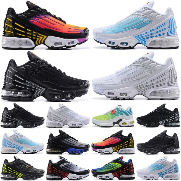 

2023 kids running shoes tn plus 3 children sneaker triple black royal white mint green orange boy girl gradeschool child outdoor trainers si
