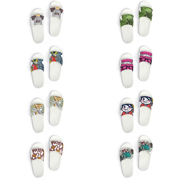 

custom shoes slippers sandals men women diy white black green yellow red blue mens trainer outdoor sneakers size 36-45 color180