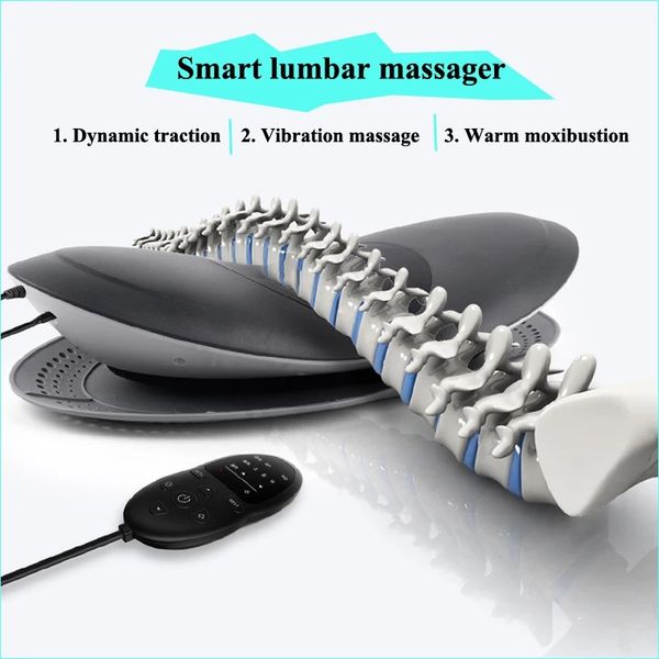 

lumbar traction massager neck lumbar traction multifunctional inflatable compress vibration air pressure waist massage warm